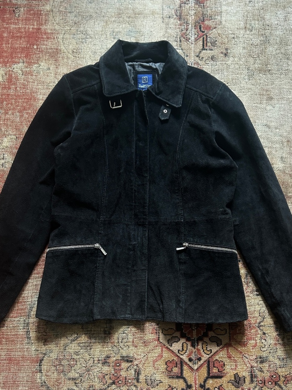 Vintage Y2K Black Suede Jacket